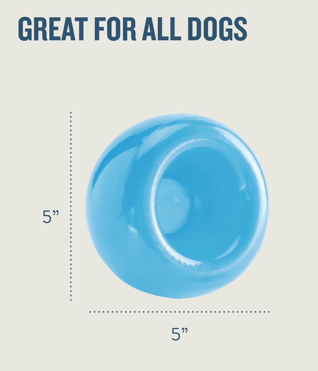 Planet Dog Orbee-Tuff Snoop Treat-Dispensing Dog Toy Blue