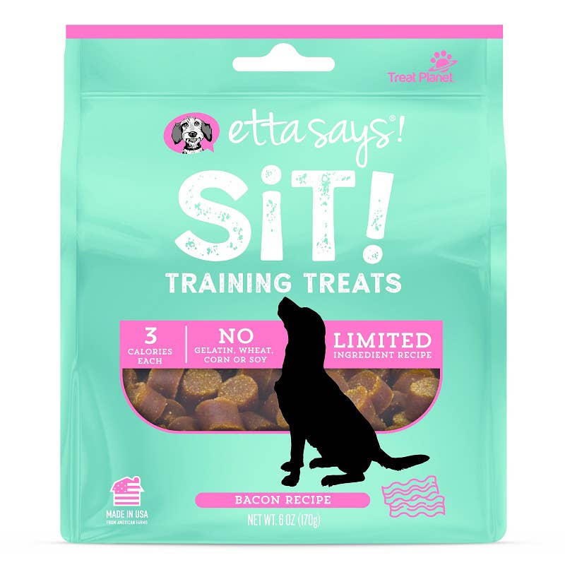 Etta Says! Sit! Dog Training Treats Bacon Recipe 6oz