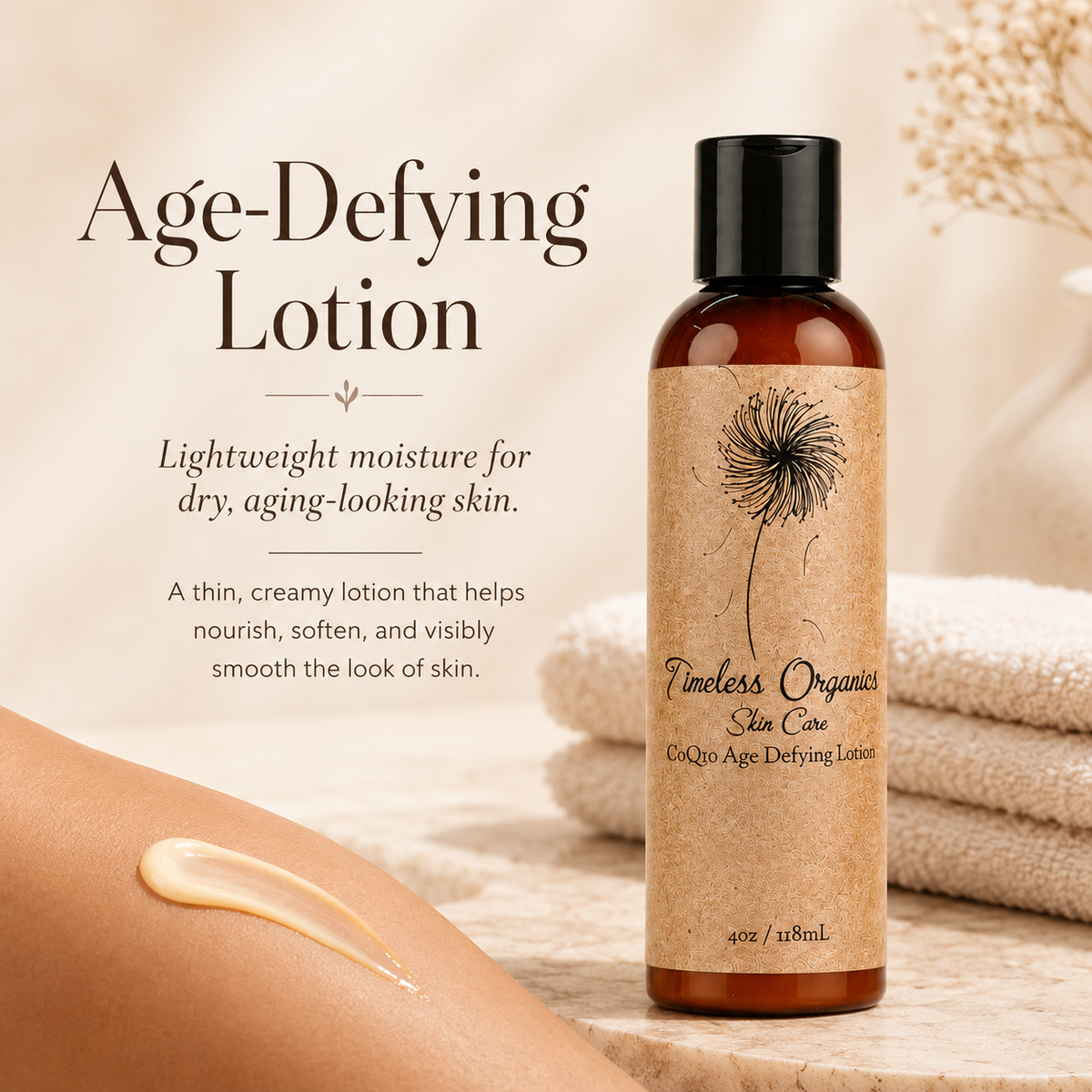 Timeless Organics CoQ10 Age Defying Lotion