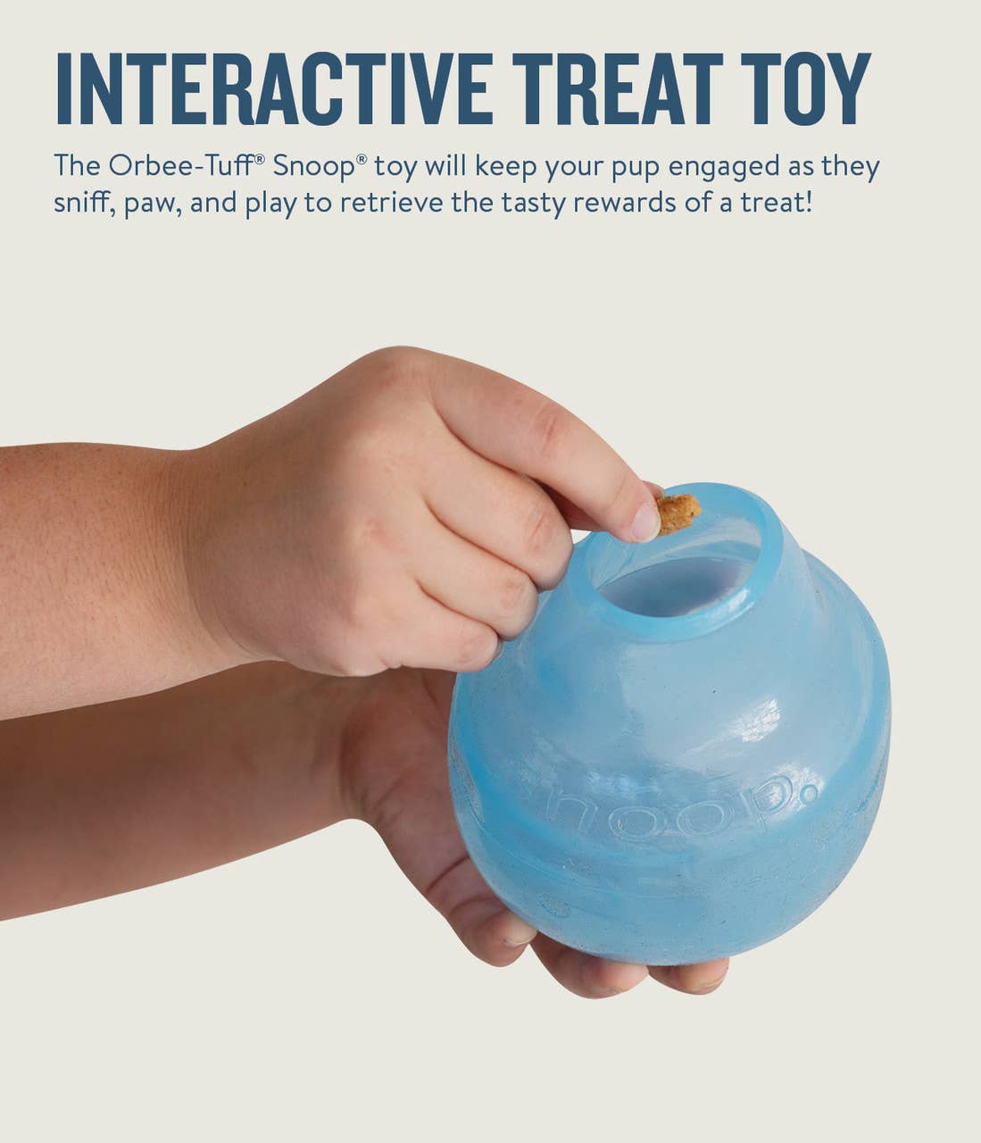 Planet Dog Orbee-Tuff Snoop Treat-Dispensing Dog Toy Blue