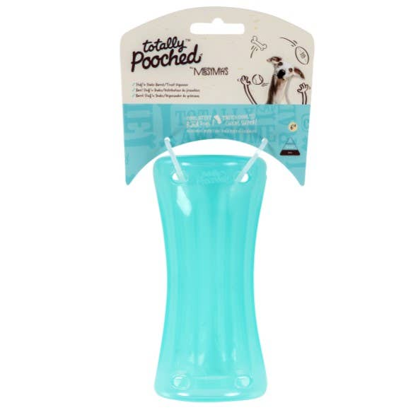 Totally Pooched Stuff'n Shake Barrel, 6", Teal