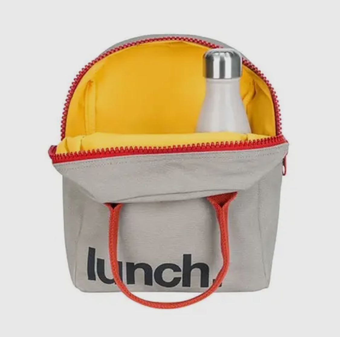 Fluf zipper lunch bag-Red