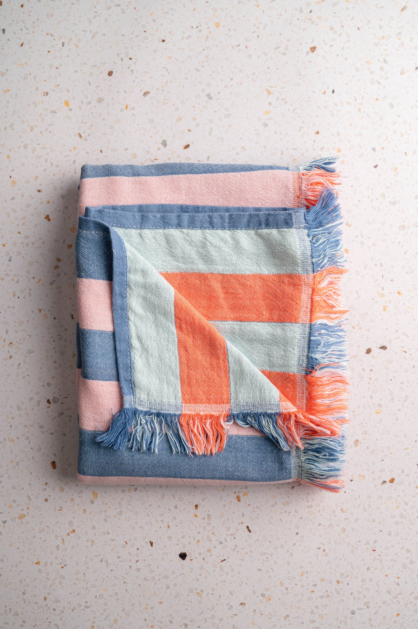 Cabana Stripe Beach Towel: Pink/Lilac