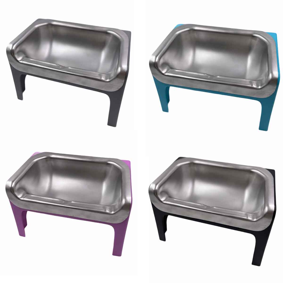 Fluff Trough - Fluff Trough Stainless Steel Set: Purple