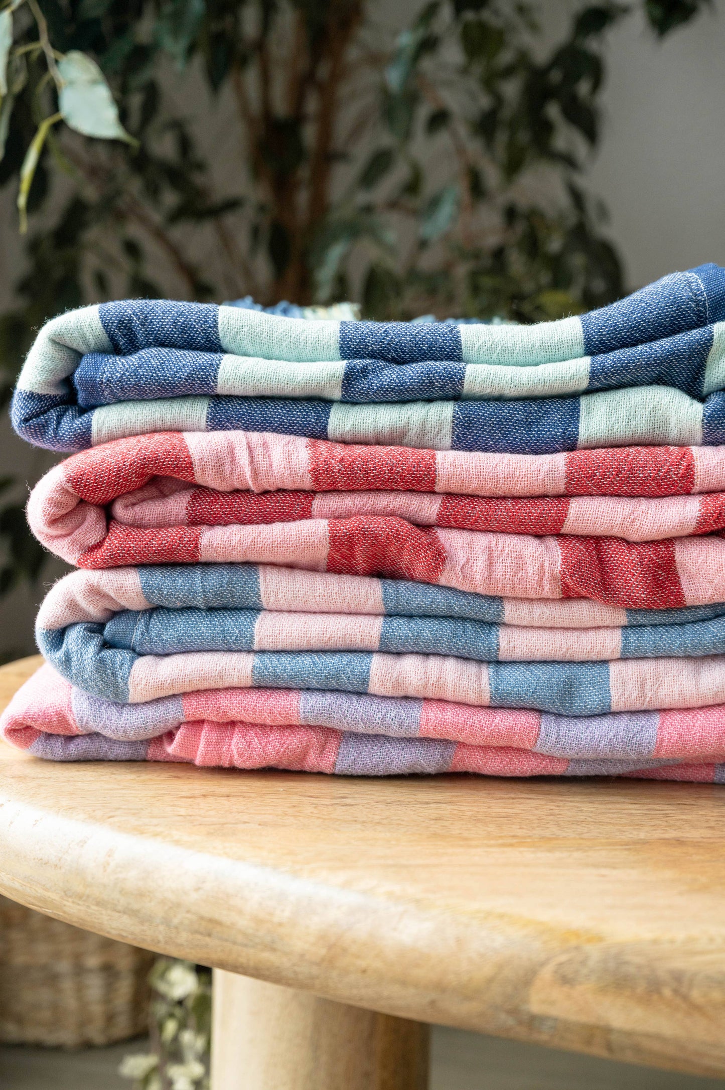 Cabana Stripe Beach Towel: Pink/Lilac