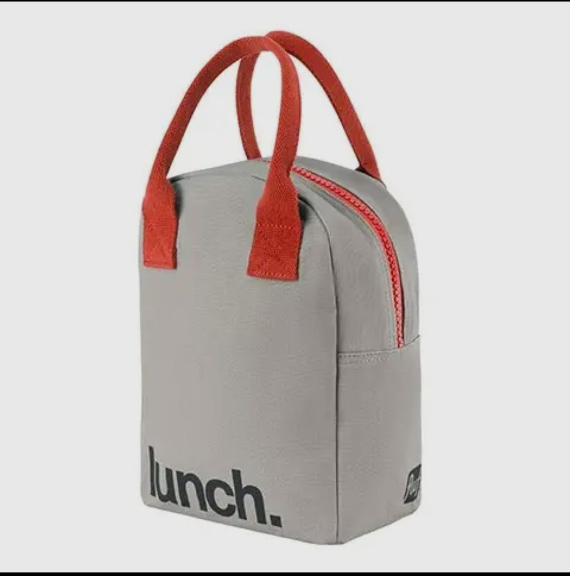 Fluf zipper lunch bag-Red