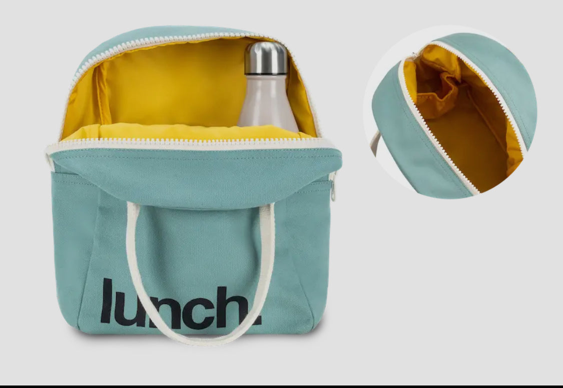 Fluf zipper lunch bag- Teal