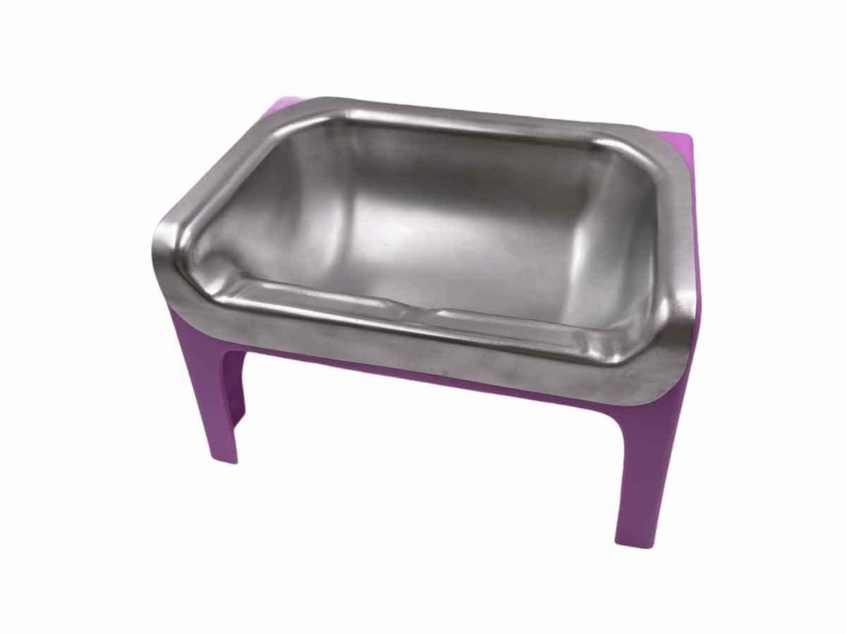 Fluff Trough - Fluff Trough Stainless Steel Set: Purple