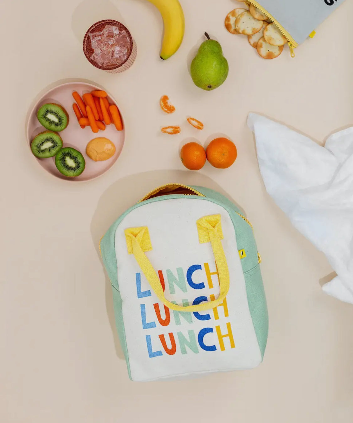 Fluf zipper lunch bag-Triple Lunch