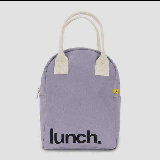 Fluf zipper lunch bag-Lavender