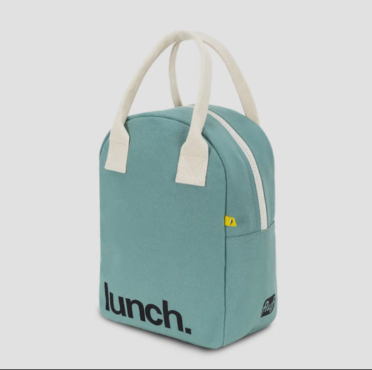 Fluf zipper lunch bag- Teal