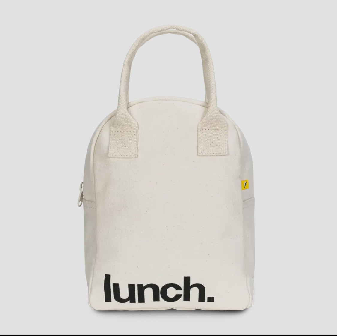 Fluf zipper lunch bag-Natural