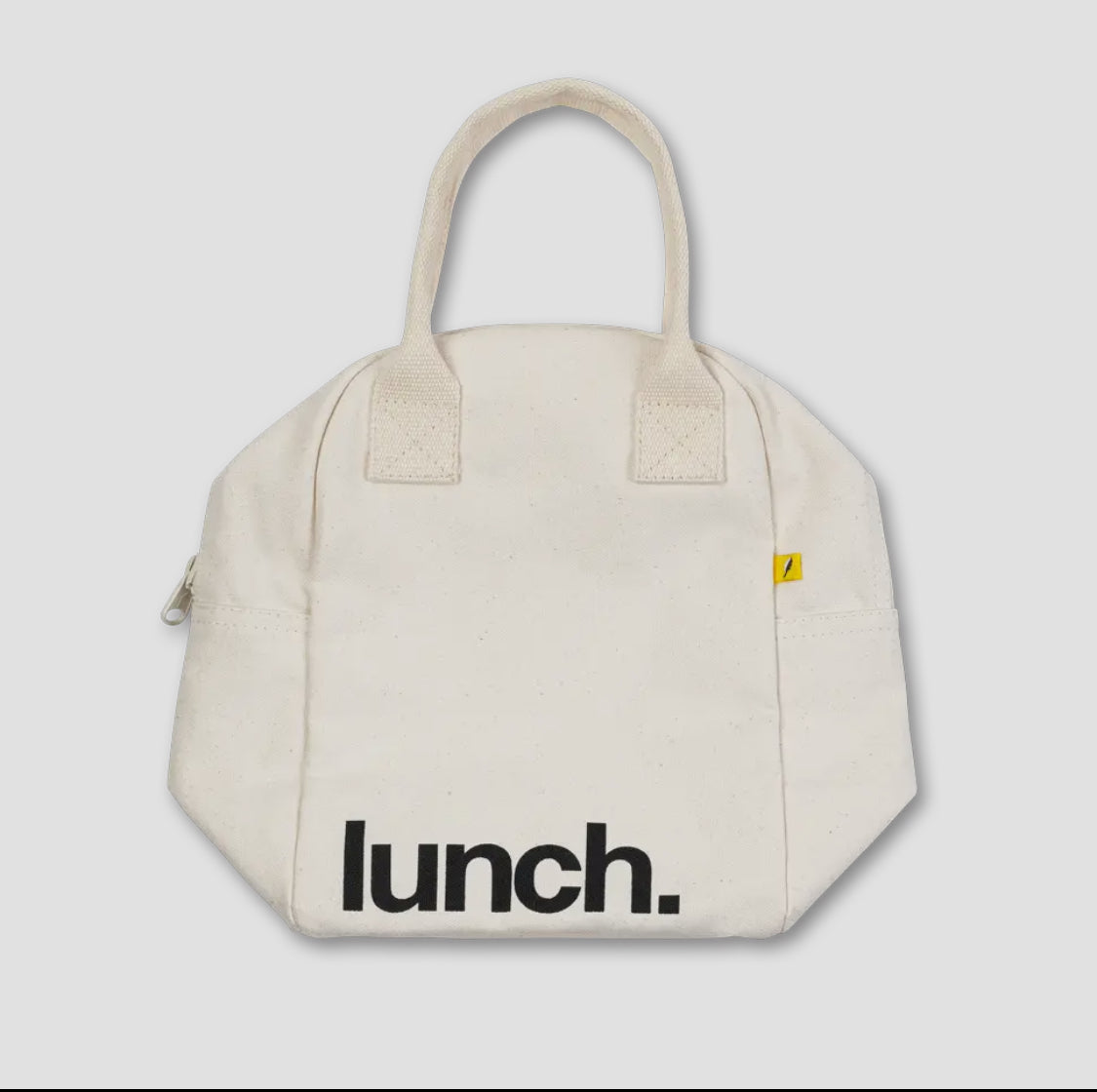 Fluf zipper lunch bag-Natural