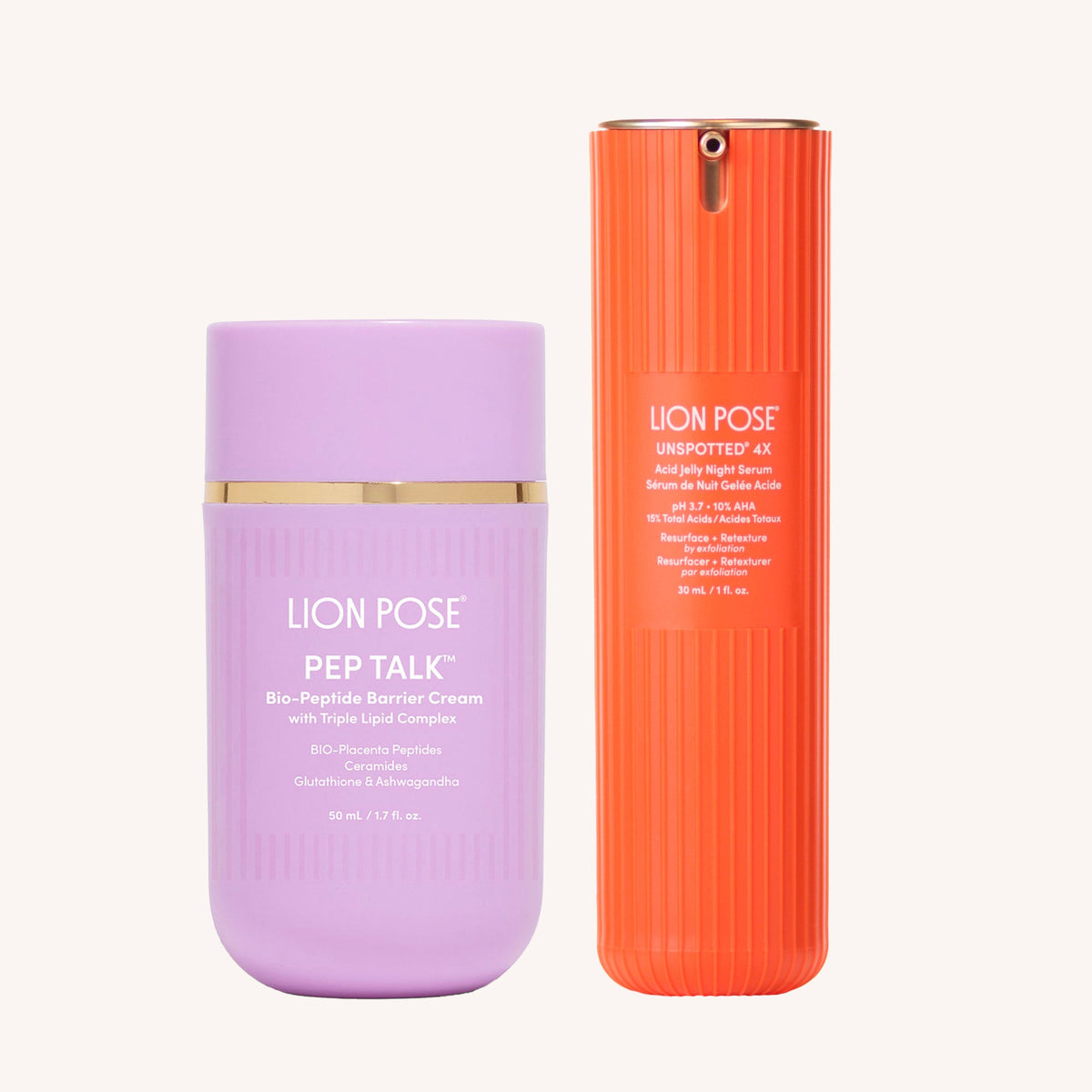Lion Pose Placenta Facial: Dark Spot Serum + Barrier Cream