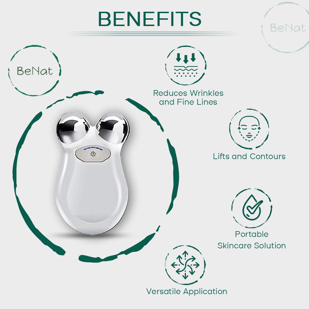 BeNat Microcurrent Facial Toning Massager
