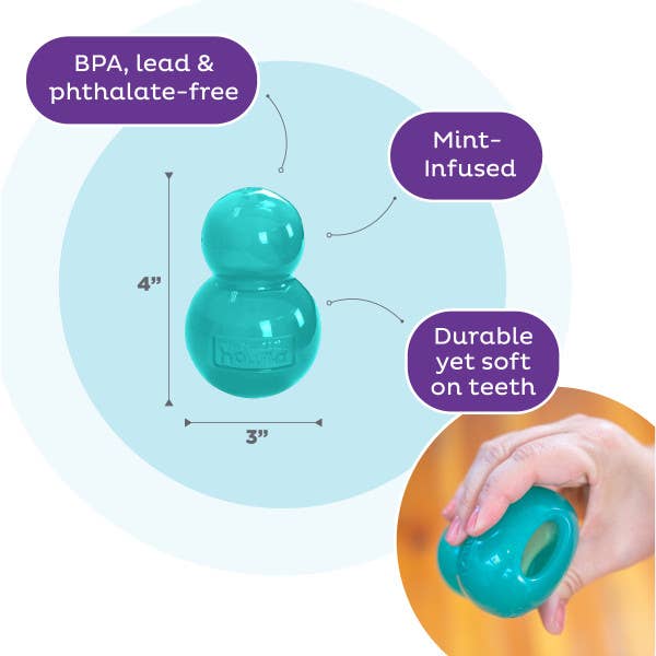 Planet Dog Double-Tuff TNT Interactive Dog Toy Blue Medium